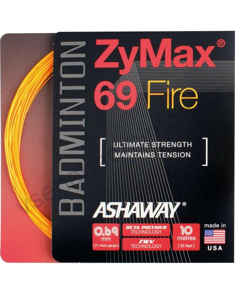 Výplet ASHAWAY ZyMax 69 fire (0,69 mm) - oranžový, bílý
