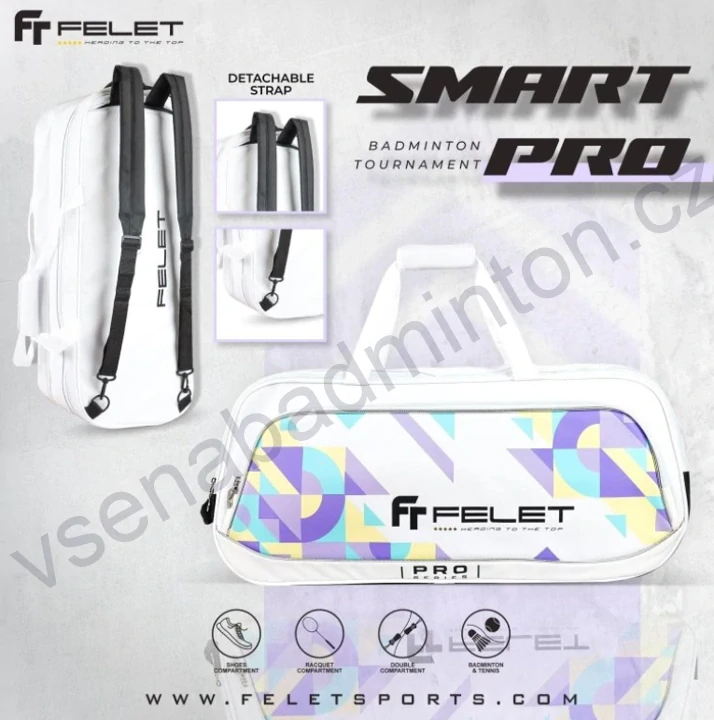 Taška na rakety FELET Tournament Smart Pro Black