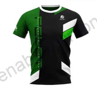 Tričko FELET RN 3601 Black/Green