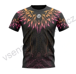 Unisex tričko Felet RN 3619 Black/Pink 