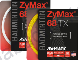 Výplet ASHAWAY ZyMax 68 TX (0,68 mm) - bílý, žlutý